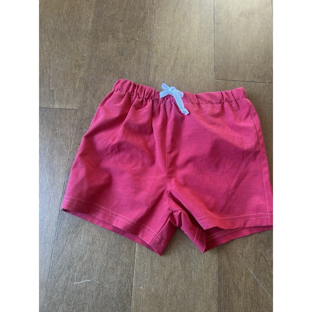 NWT Toddler Andie Swim Red Trunks Shorts 3T Lined  Elastic Waist Pockets Summer
